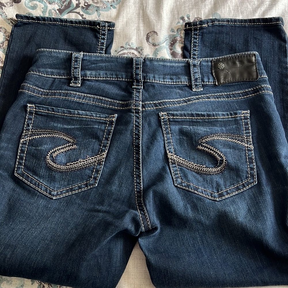 Silver Suki capri Sz 30 L 22 1/2 - Picture 6 of 12
